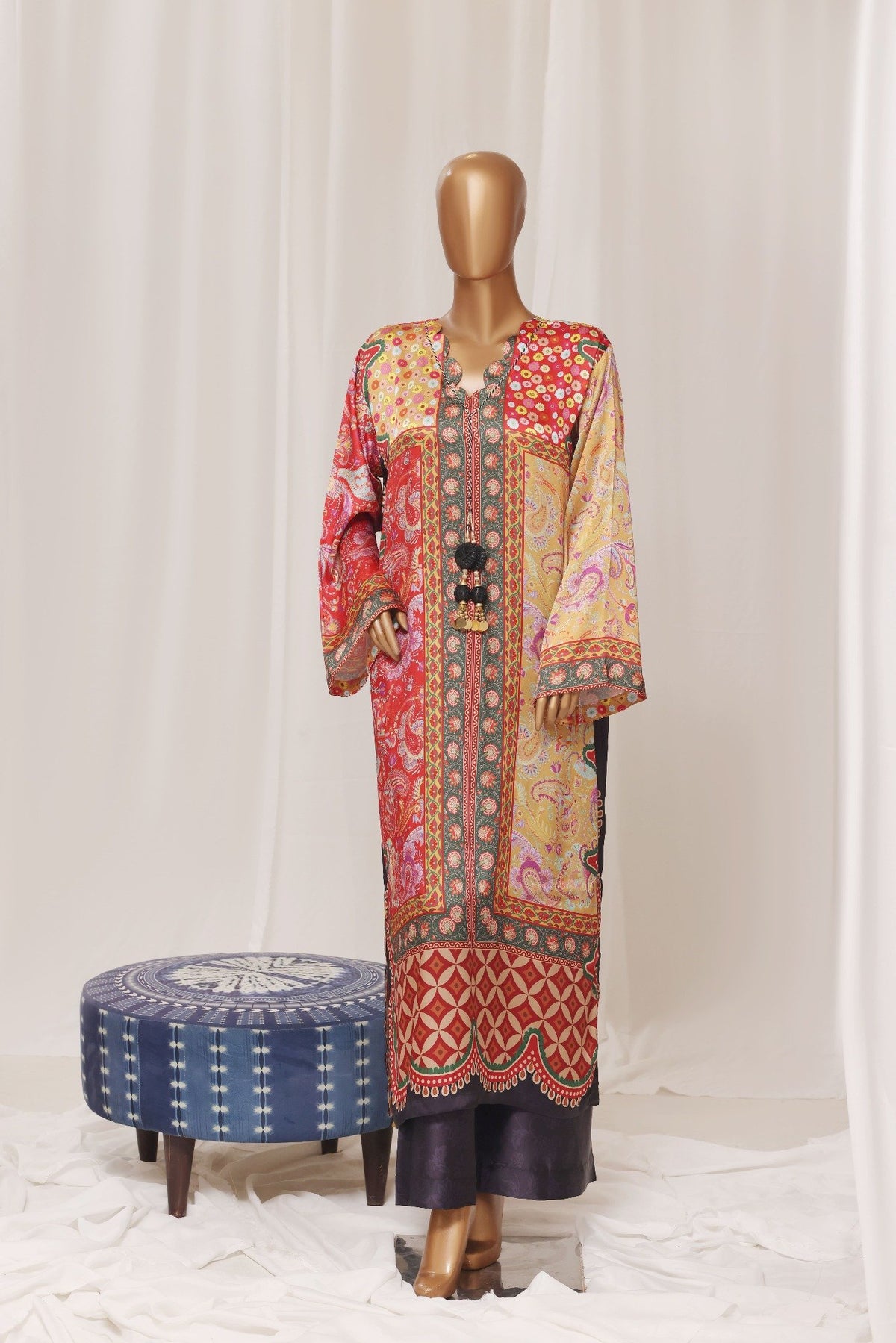 Printed Silk Kaftan