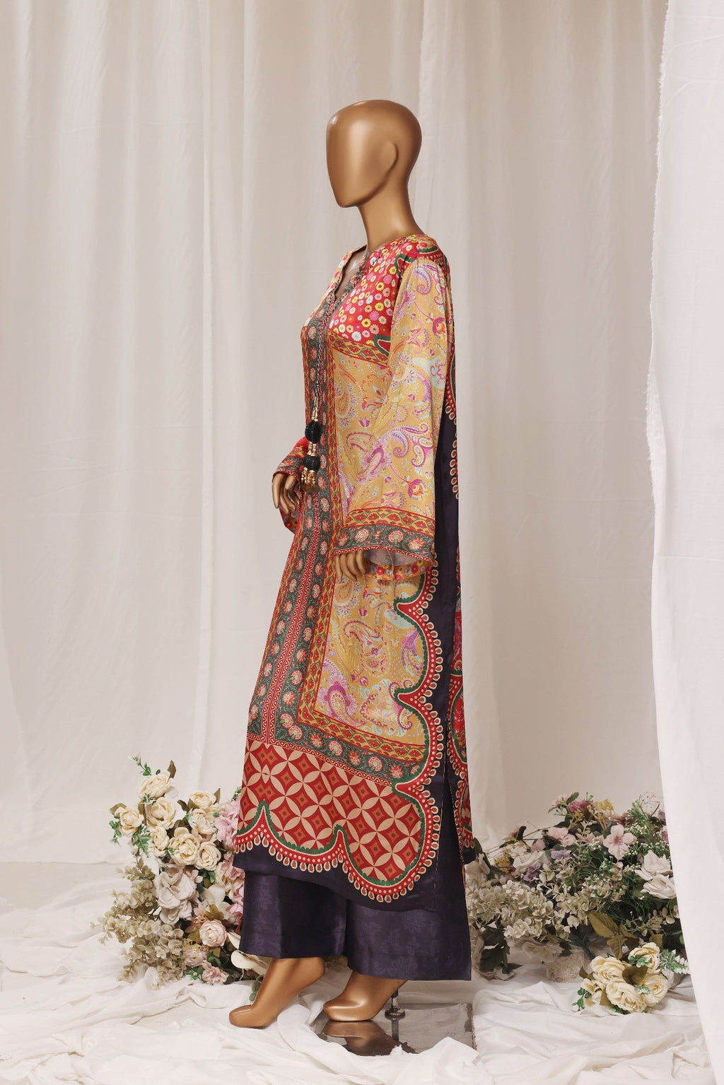 Printed Silk Kaftan