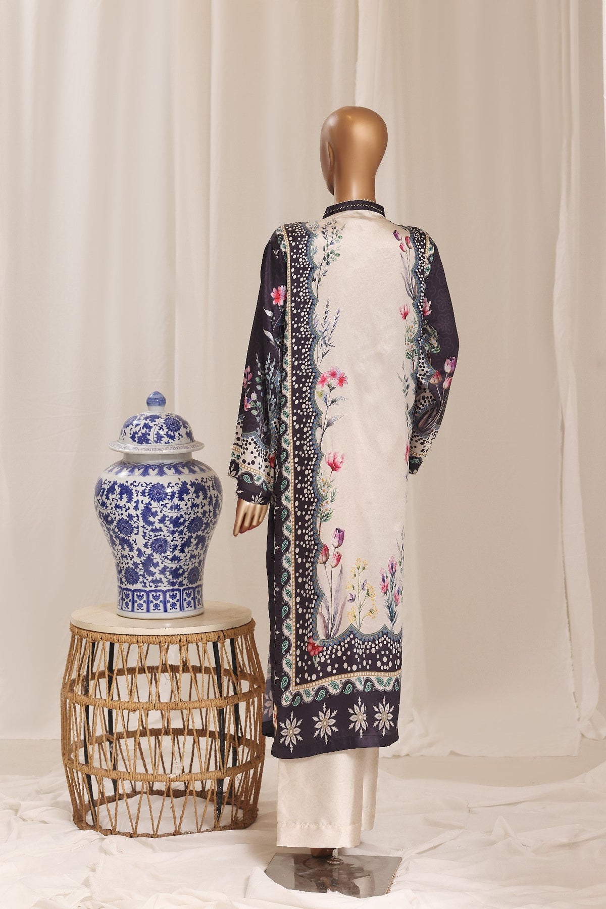 Printed Silk Kaftan