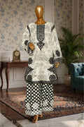 Ivory Black Embroidered 2-Piece Suit