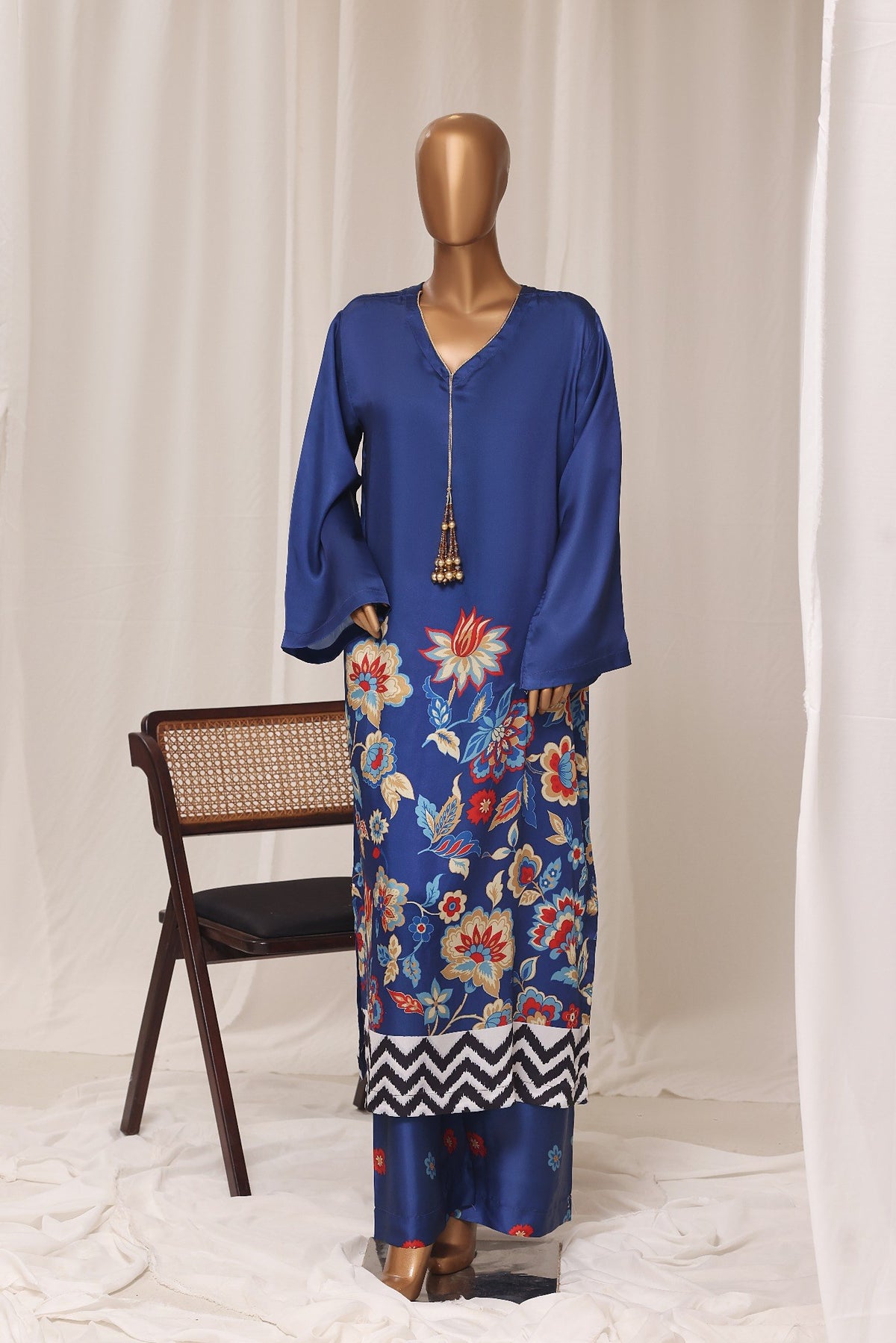 Printed Silk Kaftan